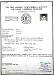 Сертификат B.A.M.S медицинского университета Раджива Ганди в Карнатаке,  Субиш Субраманиан