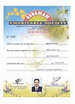 Сертификат "СПА терапия" Asramam Training College, Vazhavara, 685515, Kerala Шинто Том
