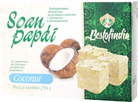 Соан Папди с кокосом